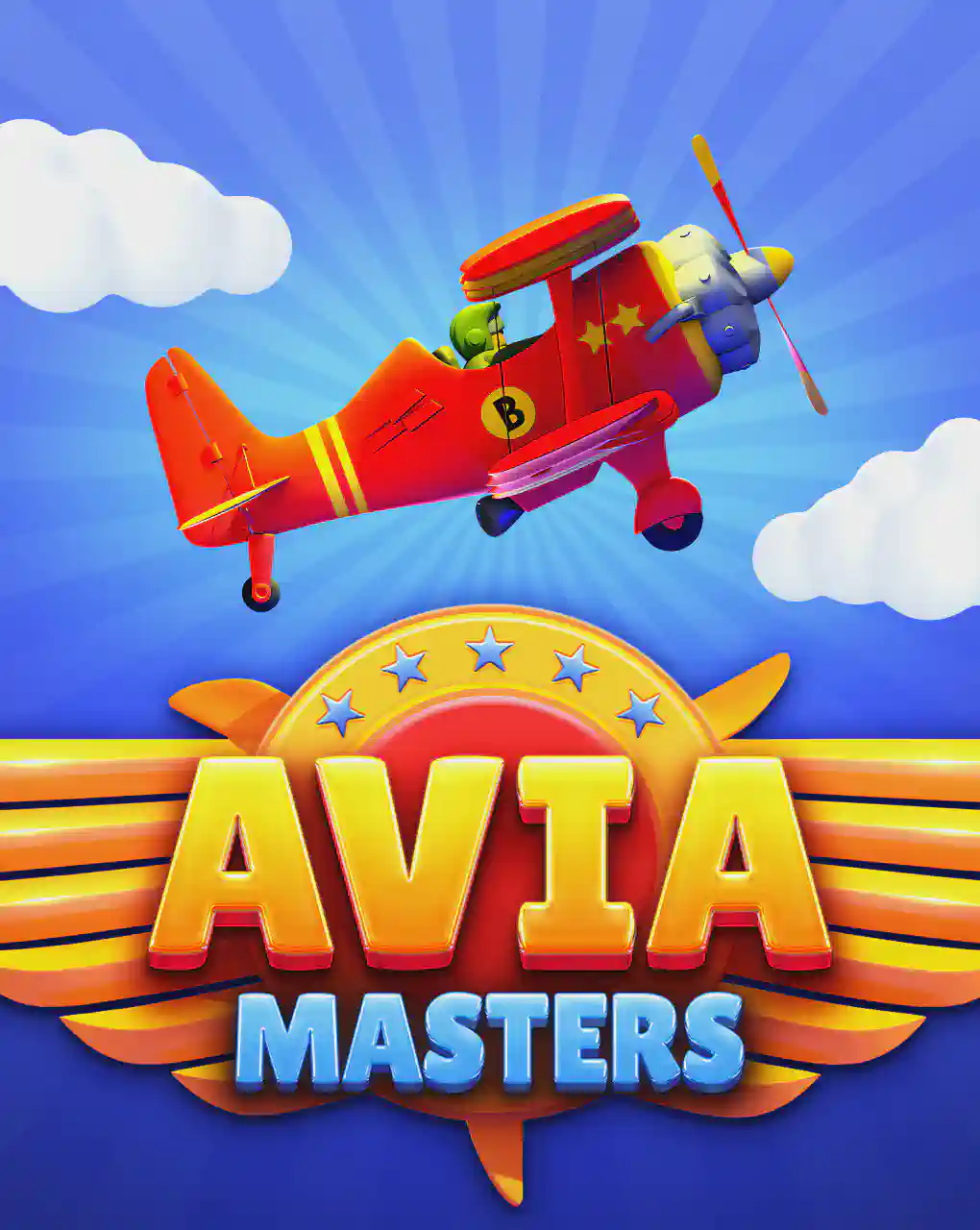 The main logo for the Avia Masters slot game on the 1win platform